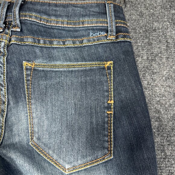 bebe Jeans Womens 25 Skinny Medium Wash Cotton Stretch Pockets - Picture 8 of 8